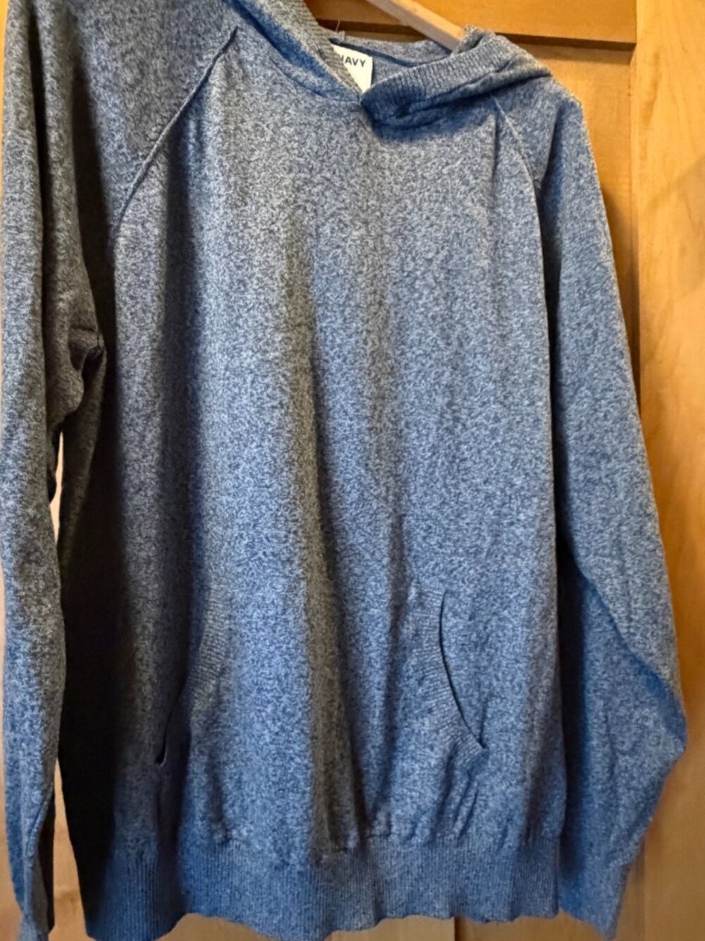 Old Navy Men's Raglan Sweater Hoodie XXL Charcoal Gray
